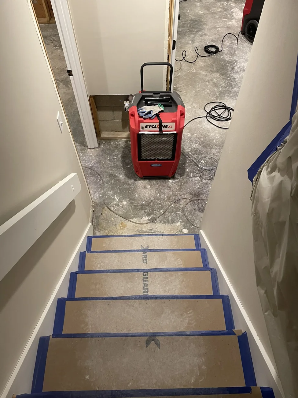 Restoration documentation photo for a New Hampshire jobsite