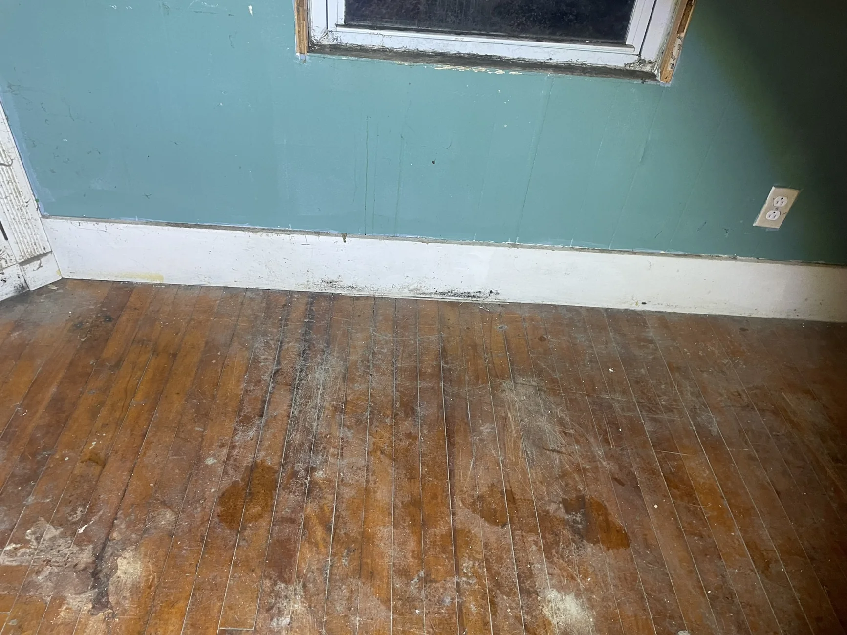 New Hampshire restoration before and after jobsite photo